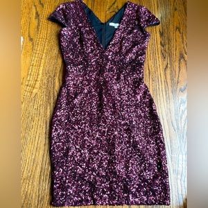 Sequin Dress The Population dress. Only worn once in burgundy size Medium
